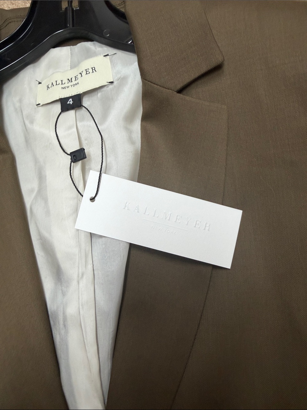Kallmeyer New York Womens Paxton Single Breasted Blazer Jacket in Carob 4 - Picture 5 of 5